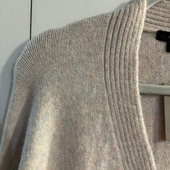 NWT j.Crew Pink Rainbow Supersoft  Knit Cropped Cardigan Merino Alpaca Blend XL - Picture 6 of 10